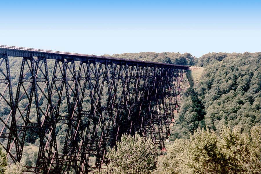 Kinzua Railroad Bridge across the valley