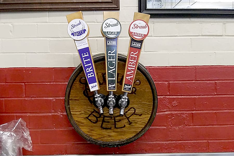 Eternal Tap, a tradition at the brewery to offer visitors a couple beers on the house