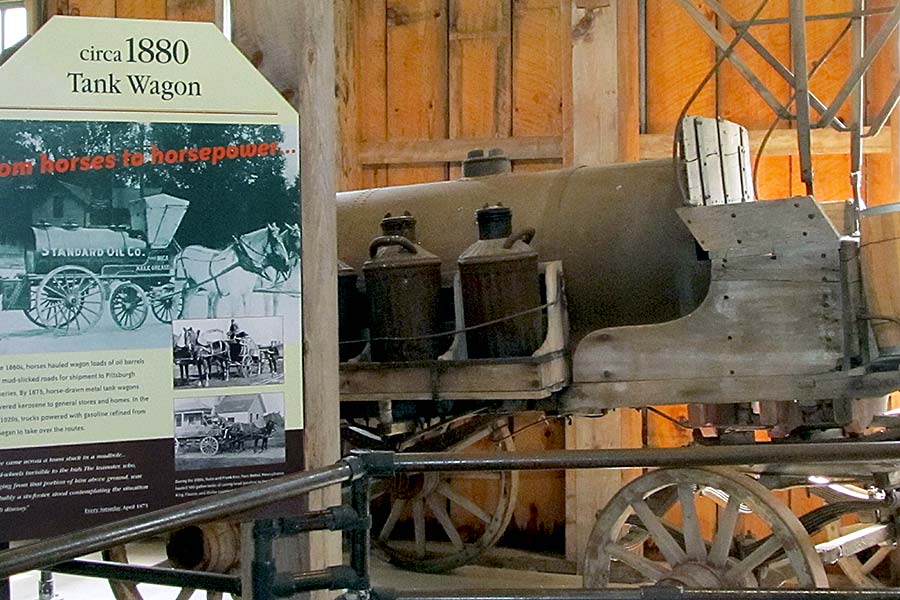 Horse drawn 1880 tank wagon