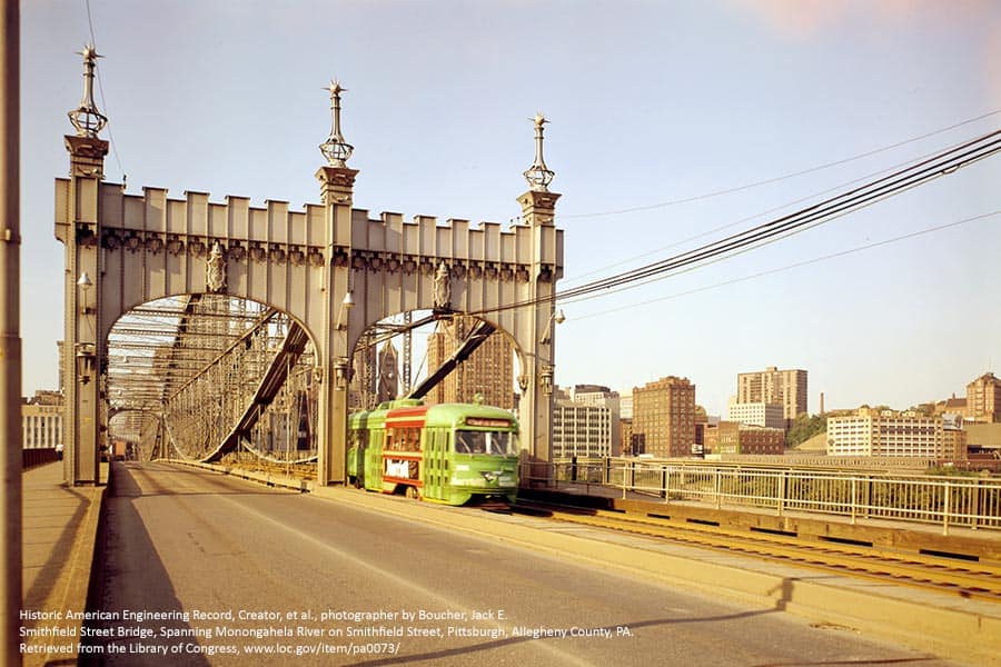 Vintage photo of Smithfield Street Bridge