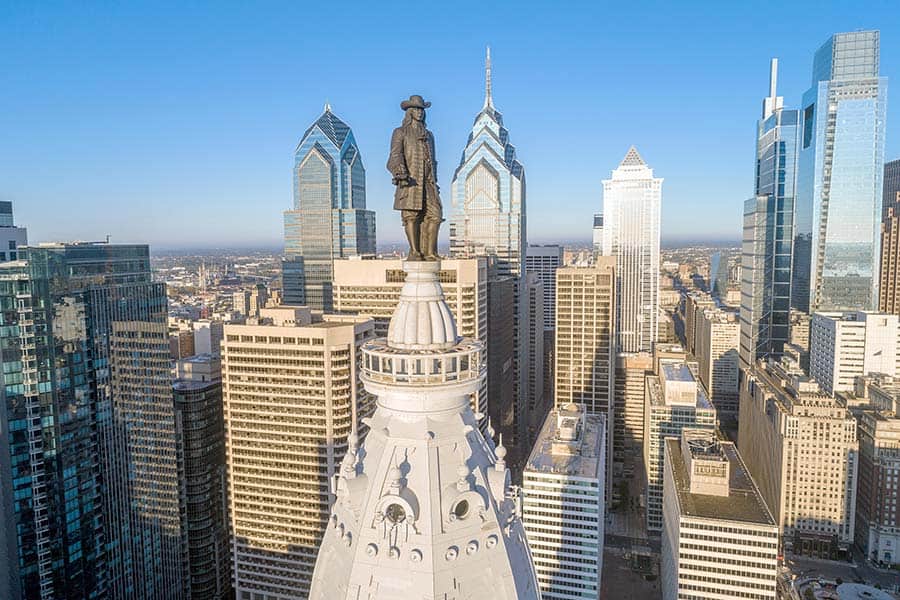 William Penn Statue atop City Hall