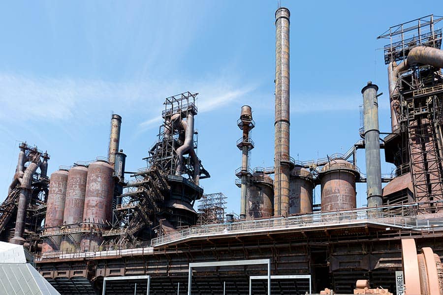 Steel mill sets idle after closing