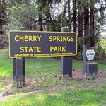 Cherry Springs State Park sign