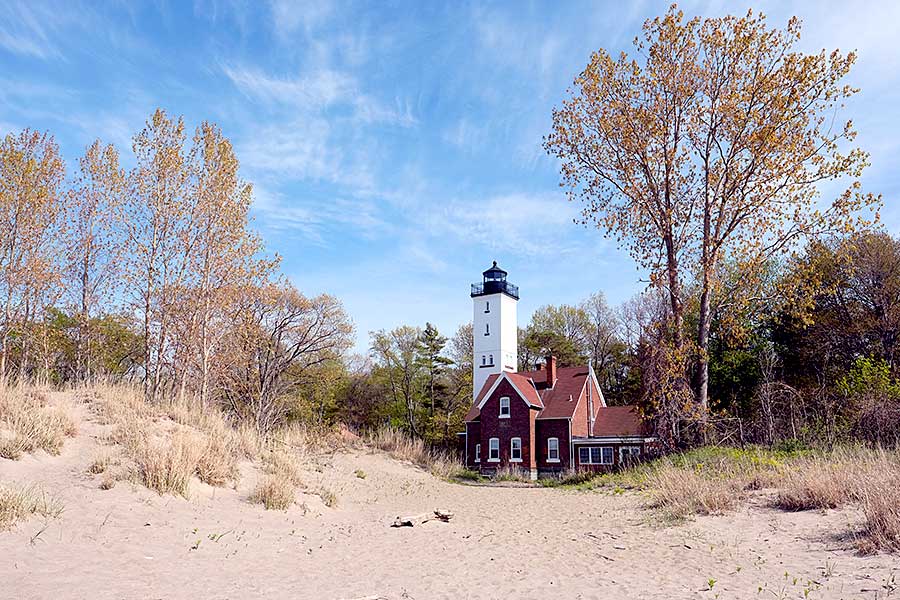 Presque Isle lighthouse, built in 1872