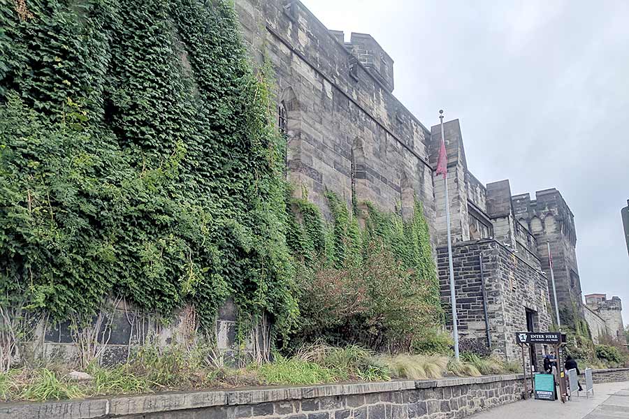 Front entrance to Eastern State Penitentiary in Philadelphia, Pennsylvania