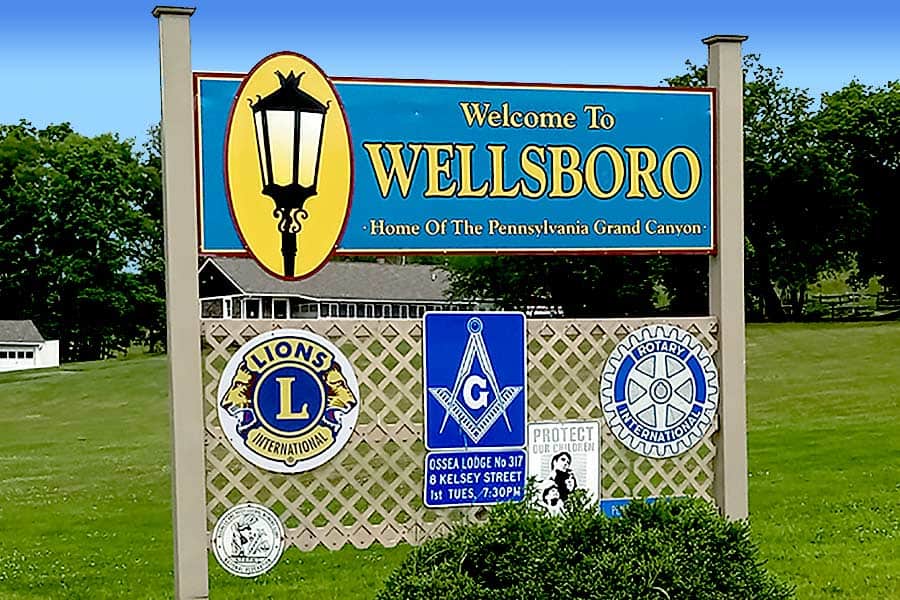 Welcome to Wellsboro, Pennsylvania